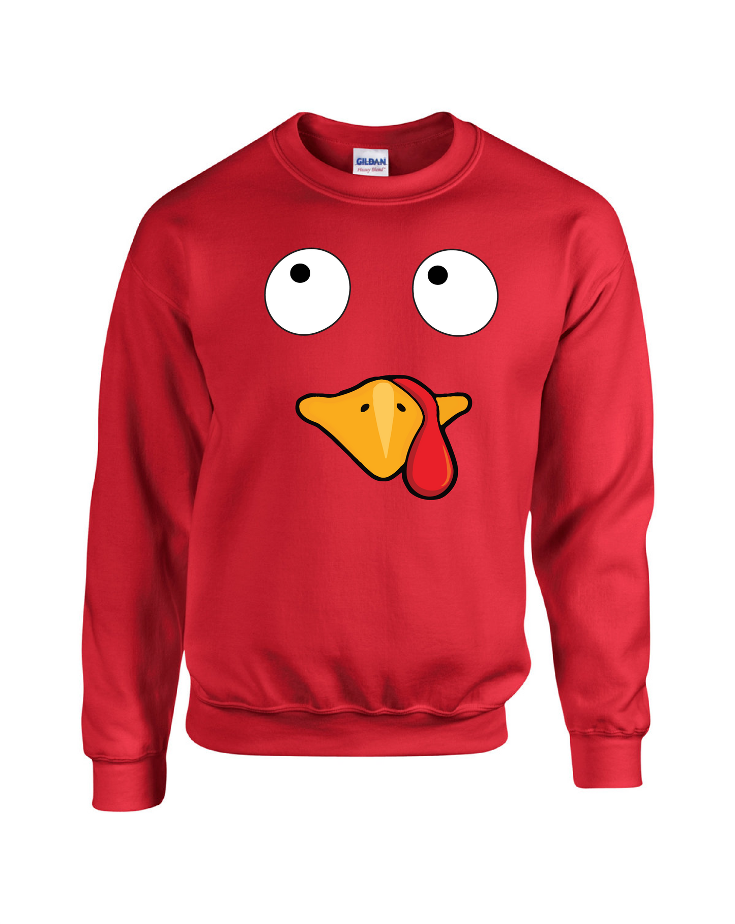 Thanksgiving Turkey Faces Crewneck