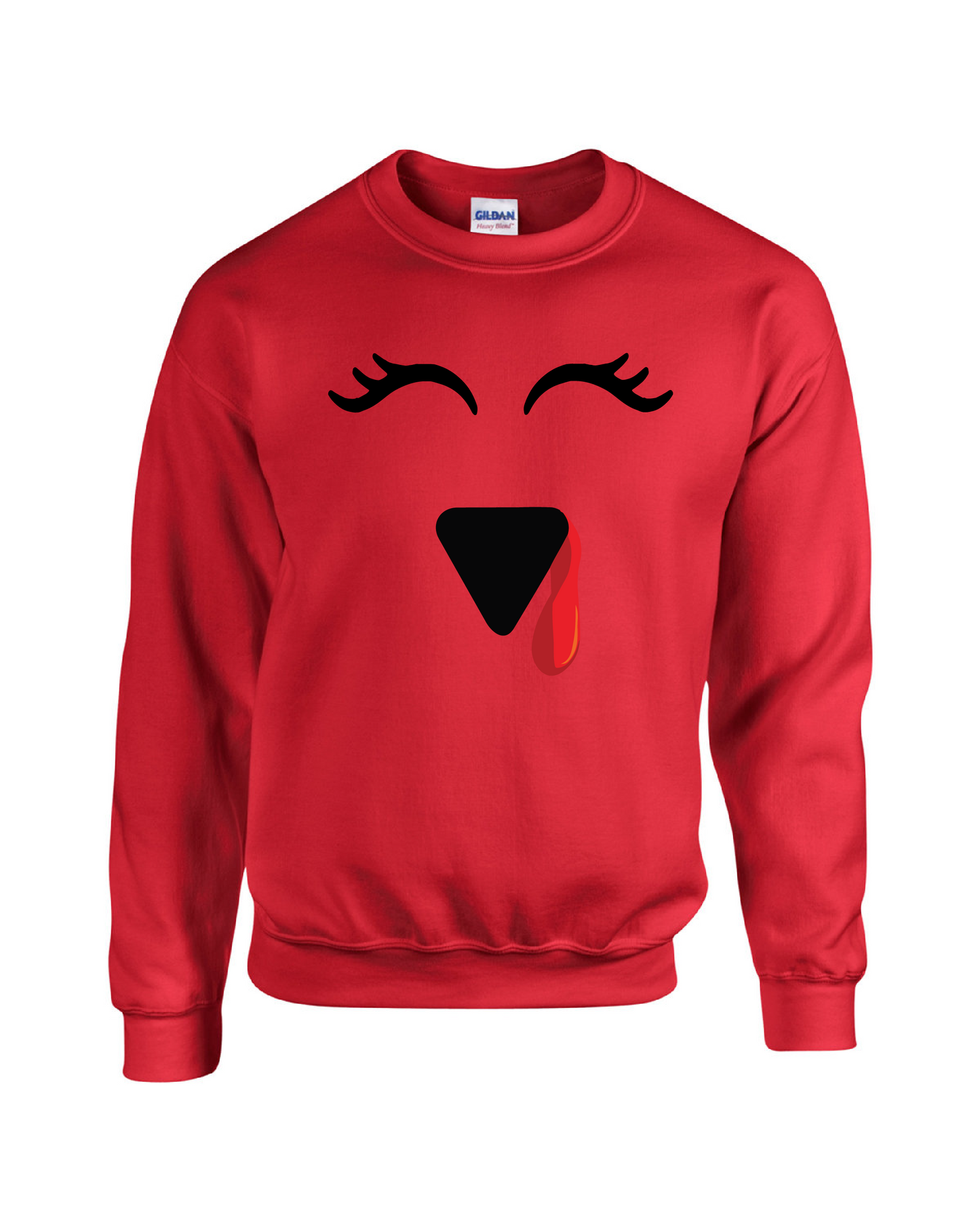 Thanksgiving Turkey Faces Crewneck