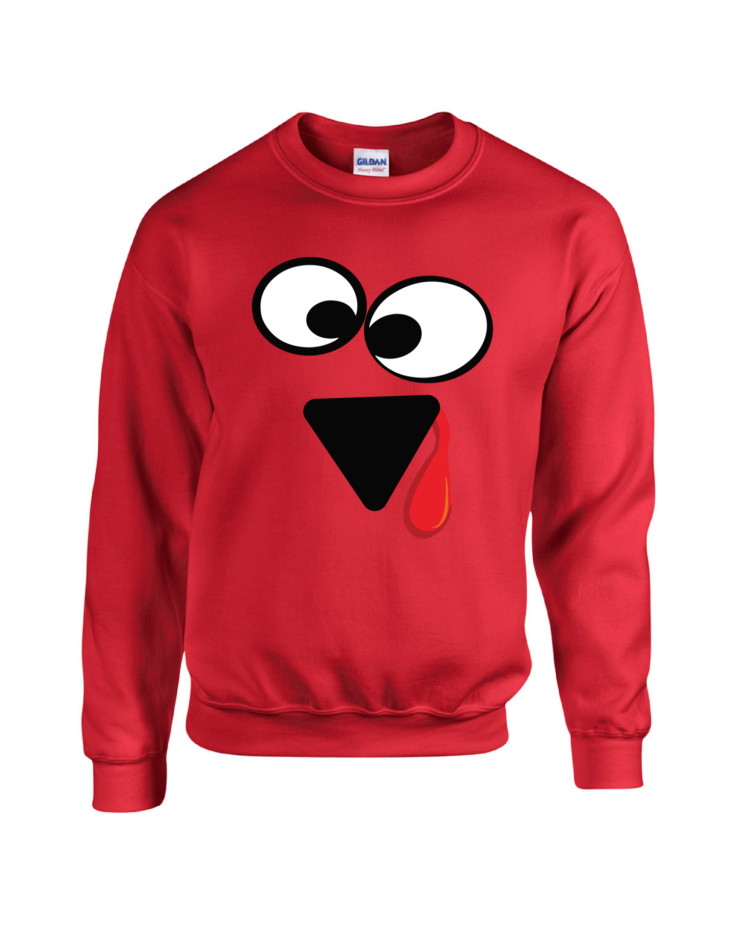 Thanksgiving Turkey Faces Crewneck